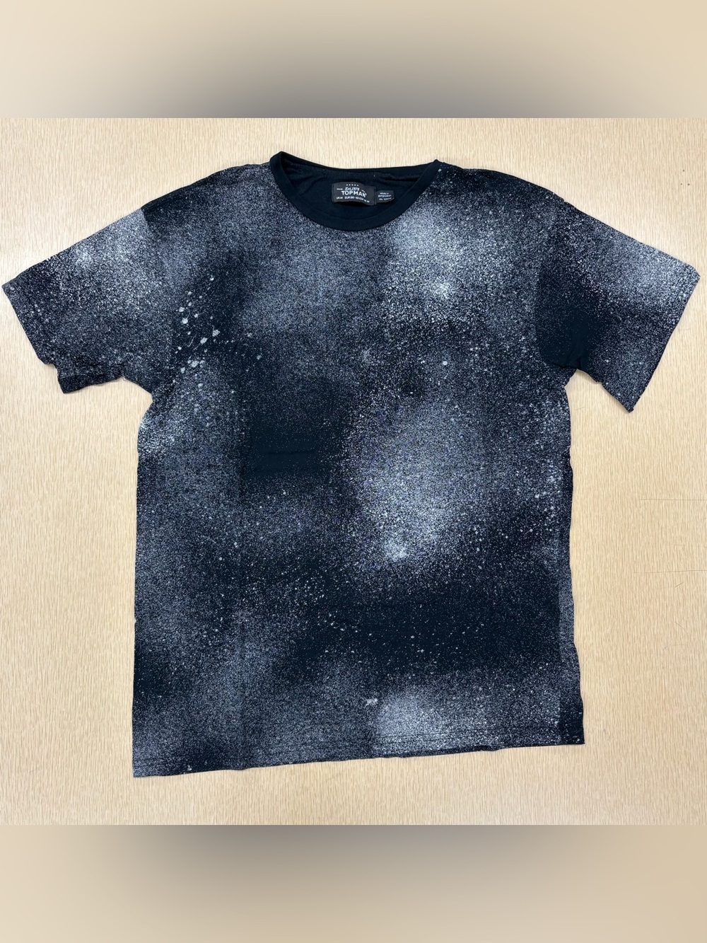 Topman abstract spray paint shirt